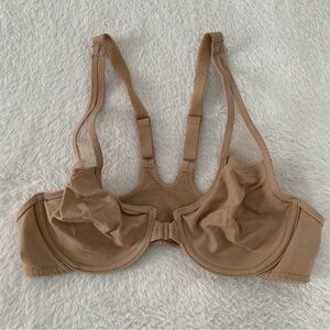 Women’s 34B WACOAL Body By Wacoal T-Back Underwire Bra in Toast 65124